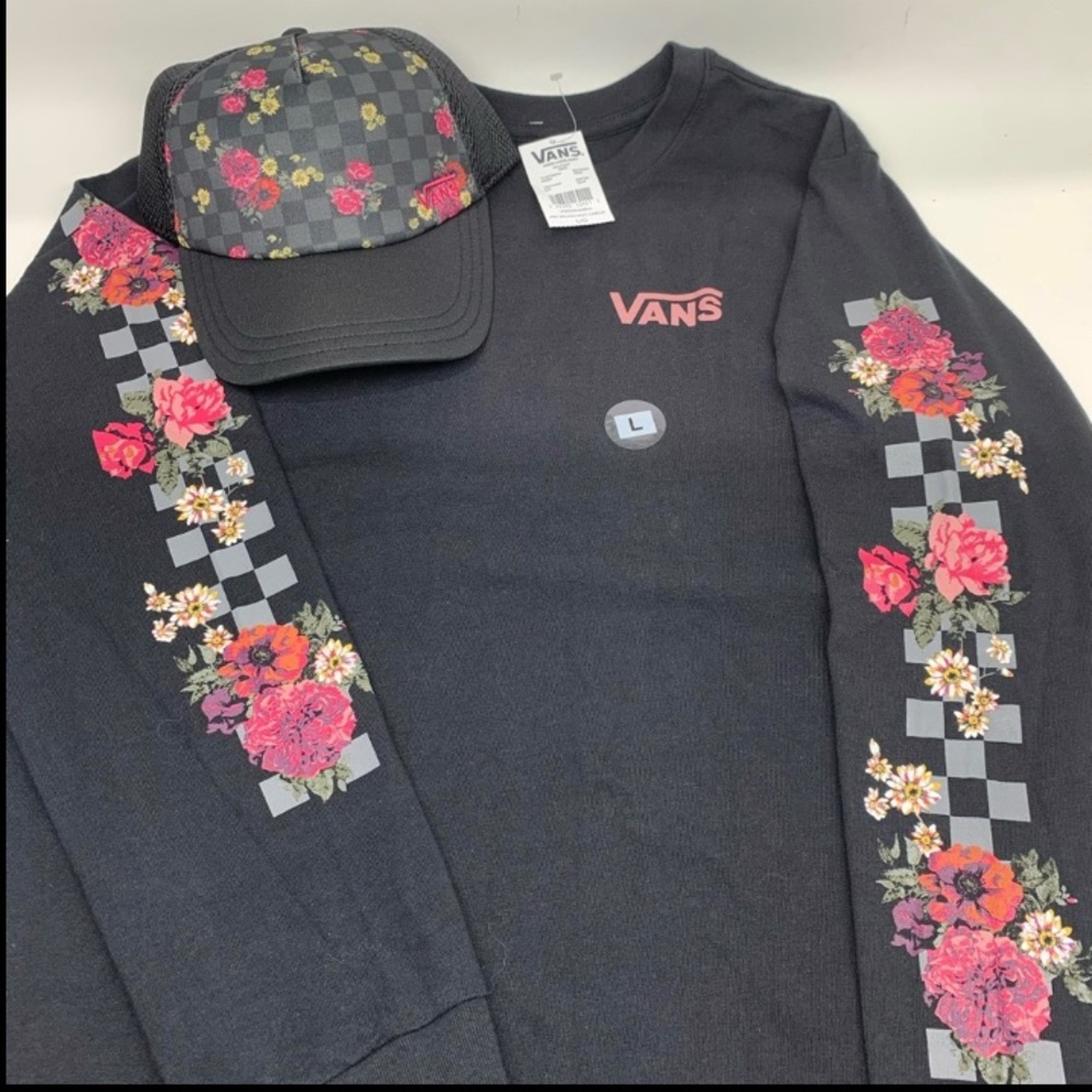 Vans Brunching Check LS tee & Sporty Spunk Hat